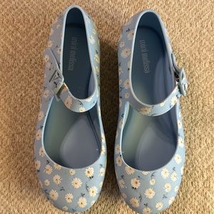 Mini Melissa light blue shoes